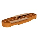 BASTIDOR 4 Corten Sitz-Bank ohne Lehne mit...