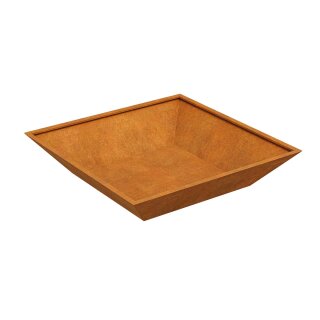 BASTIDOR 5A Corten großer City-Pflanzkübel, Design-Objekt aus Corten-Stahl, Materialdicke 2mm, City Pflanzkübel 180x180x38 cm, made in EU ( Versand kostenfrei *)