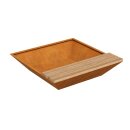 BASTIDOR 5C Corten Sitz-Bank, rostiges Design-Objekt aus...