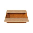 BASTIDOR 5D Corten Sitz-Bank ohne Lehne mit...