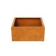 ESTAR 5 Corten Stadtmöblierung , modulares Baukastensystem für kommunale Außenflächen 90x90x45 cm, Materialdicke 2mm, Stadtmobiliar made in EU ( Versand kostenfrei *)