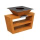 COCCINA 2 Corten Gartenküche/Grill, rostige Design-Outdoor-Küche aus Corten-Stahl 168x90x106 cm, Materialdicke 2mm, made in EU ( Versand kostenfrei *)