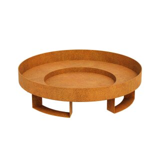 GORRA 1 Corten Feuerstelle, Design-Objekt aus Corten-Stahl 100x25 cm, Materialdicke 3mm, made in EU ( Versand kostenfrei *)