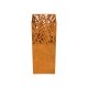 Offener Feuer-Behälter aus Corten CRIO FUEGO, Design-Objekt aus Corten-Stahl 40x40x Höhe100cm, Materialdicke 3mm, dekorativ für Garten, Hotels und Gastro, made in EU ( Versand kostenfrei *)