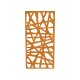 DECORA 7 , lasercut Paneel Corten modern abstrakt, Raumtrenner im Außenbereich / Barriere / Zaun, rostige Sichtschutz-Wand aus Corten-Stahl 91x1x Höhe191cm, Materialdicke 2mm, made in EU