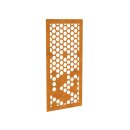 DECORA 8 Bienen-Wabe, lasercut Paneel Corten, Raumtrenner...