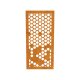 DECORA 8 Bienen-Wabe, lasercut Paneel Corten, Raumtrenner im Außenbereich / Barriere / Zaun, rostige Sichtschutz-Wand aus Corten-Stahl 91x1x Höhe191cm, Materialdicke 2mm, made in EU