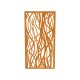 DECORA 9, lasercut Paneel Corten modern, Raumtrenner im Außenbereich / Barriere / Zaun, rostige Sichtschutz-Wand aus Corten-Stahl 91x1x Höhe191cm, Materialdicke 2mm, made in EU