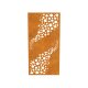 DECORA 11, lasercut Paneel Corten  bubble modern 70s, Raumtrenner im Außenbereich / Barriere / Zaun, rostige Sichtschutz-Wand aus Corten-Stahl 91x1x Höhe191cm, Materialdicke 2mm, made in EU