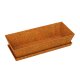 MOLDE Corten Metall-Blumentopf CLASSIC, Design-Objekt aus Corten-Stahl 34x8x8 cm, Materialdicke 2mm, made in EU