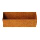 Corten BATEA 300 kleiner Blumentopf CLASSIC, Design-Objekt aus echtem Corten-Stahl 30x10x10 cm, Materialdicke 2mm, made in EU