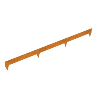 RIM2000 Corten Garteneinfassung, Design-Objekt aus Corten-Stahl  200x0.2x20 cm, Materialdicke 2mm, made in EU