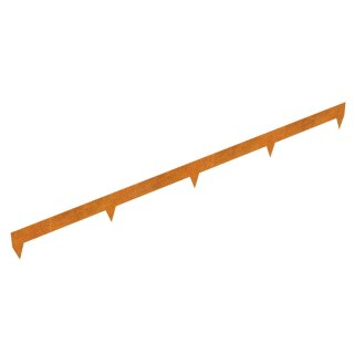 RIM2500 Corten Garteneinfassung, Design-Objekt aus Corten-Stahl 250x0.2x20 cm, Materialdicke 2mm, made in EU