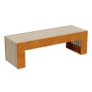 MASETA 3 Corten Bank modern, Rostiges Design-Objekt aus...