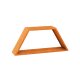 LENA SKL TRAPEZ 1200 Corten Holzständer, rostiges Design-Objekt aus Corten-Stahl, Materialdicke 2mm,  Brennholzregal  metall,  witterungsbeständig  (für außen),120x40x52 cm,  Scheit-Holzregal made in EU