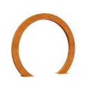 VENA 2 Corten Garten-Portal-Bogen XL, Garten-Tor / Torii modern , Design-Objekt aus  archaisch rostigem Corten-Stahl, Materialdicke 2mm, 240x30x200 cm