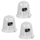 B-Ware: 9x Pflanzen vor Frost, Schnecken und Hagel schützen: 3x3er Set - 20cm YERD BIO-SPHÄRE MIDI - flexible Pflanzglocke / Pflanzenhut / Anzucht-Glocke mit Bewässerungs- und Klima-Ventil + Bodenanker, Schutz für Sämlinge, Frühbeet- und Topfpflanzen