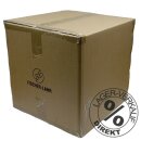 Edelstahl-Abfüllkübel 50 L Quetschhahn, Spanndeckel