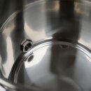Honey-Line LB50: Edelstahl Honig-Abfüllkübel 50 L (~70 kg Honig), Quetschhahn, Spanndeckel