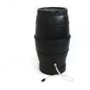 YERD Regenfass Set: 170 l Regentonne Wassertank, schwarz,...
