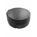 YERD Regenfass Set: 170 l Regentonne Wassertank, schwarz, Fass mit passendem Untergestell 170 Liter (100 cm Hoch)