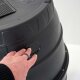 YERD Regenfass Set: 170 l Regentonne Wassertank, schwarz, Fass mit passendem Untergestell 170 Liter (100 cm Hoch)