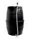 YERD Regenfass Set: 170 l Regentonne Wassertank, schwarz, Fass mit passendem Untergestell 170 Liter (100 cm Hoch)