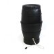 YERD Regenfass Set: 170 l Regentonne Wassertank, schwarz, Fass mit passendem Untergestell 170 Liter (100 cm Hoch)