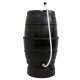 YERD Regenfass Set: 170 l Regentonne Wassertank, schwarz, Fass mit passendem Untergestell 170 Liter (100 cm Hoch)