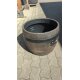 B-Ware YERD Blumenkübel: Fass Barrel L (40cm x 42cm), frostsicherer, funktionaler und schöner Pflanztopf, Pflanzkübel außen / outdoor frostsicher - kleiner Materialfehler