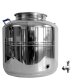 B-Ware Fischer -Lahr® Edelstahlkanne geschweißt: POLISHLINE Wasser-Edition H2O, 50 Liter Inhalt, Edelstahl Getränkefass speziell für Wasser , Trinkwasser-Behälter INKL. V4A Edelstahlhahn, Leicht undicht !