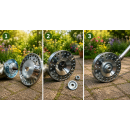 YERD Universal Aluminum Fadenkopf - Wild Unkrautbürste, für 2 bis zu 18 (x2) Fäden, für alle gängigen Motorsensen ab 2PS, Adapter für 20mm und 1" Zoll Aufnahme