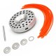 YERD Universal Aluminum Fadenkopf - Wild Unkrautbürste, für 2 bis zu 18 (x2) Fäden, für alle gängigen Motorsensen ab 2PS, Adapter für 20mm und 1" Zoll Aufnahme