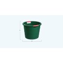 B-Ware Universal-Rundbehälter TONI 70 Liter weiss, Polypropylen (PP) zertifiziert lebensmittelecht, Behälter geeignet für Obst, Gemüse, Maische, Tierfutter, Teig Fermanation - Material / Farbfehler