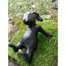 Gartendeko Figur: Bronzefigur Garten, Emil der Hase, 11...
