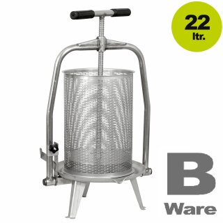 B-Ware Obstpresse / Beerenpresse V22 Inox - 22 Liter - Vorführmodell leichte Gebrauchsspuren