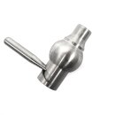 Hahn / Auslaufhahn Fass: Edelstahlauslaufhahn 3/4" AG mit Auslaufbogen, lebensmittelecht / Ersatzteil / Zubehör