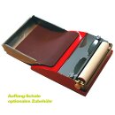 Flaschen-Etikettierer: HADE A6 Standard, klassisches Hand-Etikettiergerät von Heinrich Hade, Nassleim Etikettiermaschine für Flaschen-Etiketten, Gläser, Dosen usw