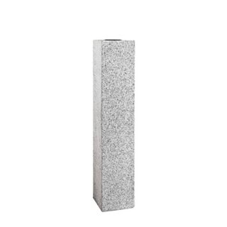 Stele aus Granit grau für Feuerschale 100 cm hoch