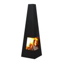 Original Terrassenfeuer / Garten-Feuerstelle:  Chacana Black, Kamin 122 cm, by YERD