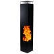 Original  Garten Feuerstelle Tacora Black, Kamin 160cm,  by YERD (versandkostenfrei)*