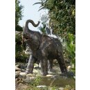Gartendeko: Bronzefigur Baby-Elefant,...