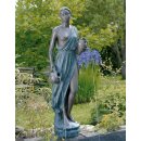 Gartendeko Figur: Bronzefigur Garten,  Frau stehend,...