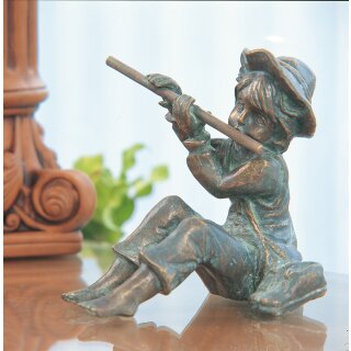 Gartendeko: Bronzefigur Hans (mini), 15cm hoch