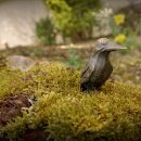 Gartendeko Figur: Bronzefigur Garten,  Eisvogel,  8 cm hoch