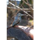 Gartendeko Figur: Bronzefigur Garten,  Eisvogel,  8 cm...