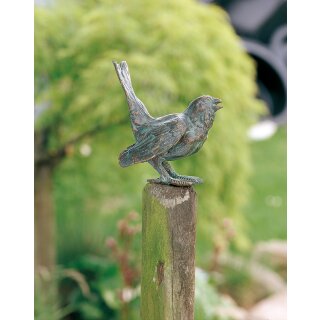 Details:   Gartendeko Figur: Bronzefigur Garten, Haussperling, 11cm hoch / Bronzefigur Haussperling,Bronzeskulptur 
