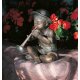 Gartendeko: Bronzefigur Philipp, Wasserspeier/Brunnen, 28cm hoch 