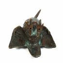 Gartendeko Figur: Bronzefigur Garten,  Eisvogel, 9 cm hoch, original Rottenecker Objekt