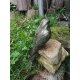 Gartendeko Figur: Bronzefigur Garten,  Turmfalke, 31 cm hoch, original Rottenecker Objekt